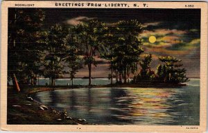 Postcard WATER SCENE Liberty New York NY AN8994