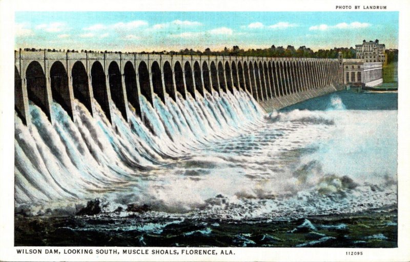 Alabama Florence Muscle Shoals Wilson Dam Looking South Curteich