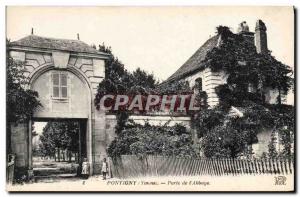 Postcard From Old Pontigny Door & # 39Abbaye