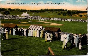 Postcard OH Dayton Athletic Field National Cash Register Country Club ~1910 B6