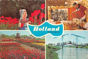 US10 USA Holland Michigan multi view windmill tulip 1974