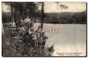 Postcard Old Colony Vascaces ND Good Hope Buillon The fishing line is childre...