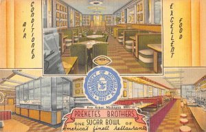 Ann Arbor Michigan Prekete's Bro Restaurant Vintage Postcard AA14619