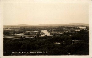 Manchester New Hampshire NH Amoskeag Mills c1920 Real Photo Postcard