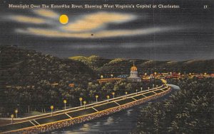 Moonlight over the Kanawha River, Charleston, WV