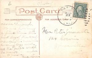 E49/ Sabina Ohio Postcard 1919 School Building Clinton County Wilmington