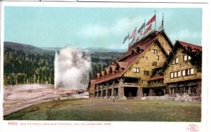 YELLOWSTONE, DETROIT PUBLISHING, OLD FAITHFUL INN, 1902