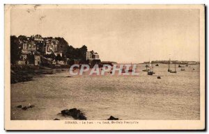 Old Postcard Dinard The port at the bottom Presqu'ile de St Malo 39lle