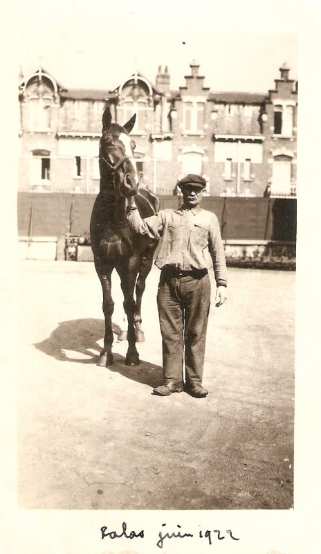 Nab with his horse Old viintage antique French Postcard