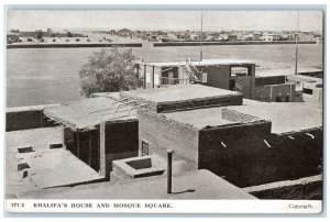 c1940's Khalifa's House and Mosque Square Omdurman Sudan Antique Postcard