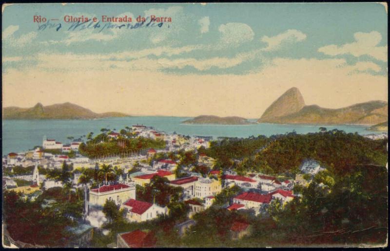 brazil, RIO DE JANEIRO, Gloria e Entrada da Barra (1927) Stamp 