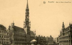 Belgium - Brussels. Grand Square and Hotel de Ville