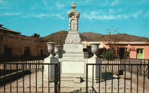 View Monument to Father Eusebio Francisco Kino Dolores Mexico Vintage Postcard