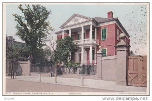 CHARLESTON, South Carolina, 1900-1910's; Pringle House