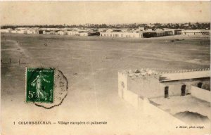 CPA AK Geiser 1 COLOMB-BÉCHAR Village européen et palmeraie ALGERIA (757461)