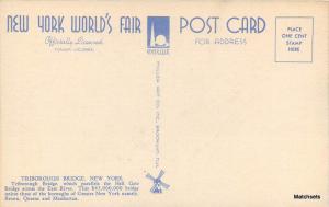 1939 NEW YORK World's Fair Airplane View postcard Miller 12093