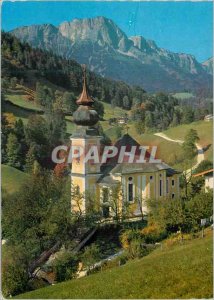 Modern Postcard Maria Gern mit Untersberg