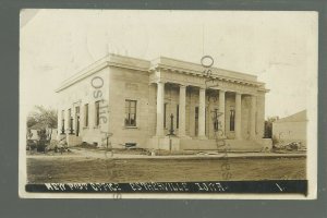 Estherville IOWA RPPC 1911 NEW POST OFFICE nr Spirit Lake Wallingford Okoboji