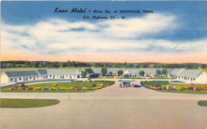 Knox Motel US Highway 25 Knoxville Tennessee linen postcard