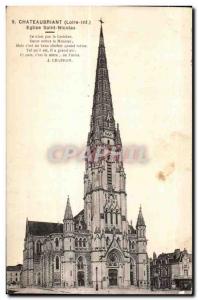 Chateaubriant - Saint Nicolas Church - Old Postcard