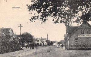 Bindslev Denmark Street Scene Vintage Postcard AA43173