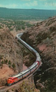 Lamy New Mexico, 1962 Gliding Through Apache Canyon Stretches Vintage Postcard