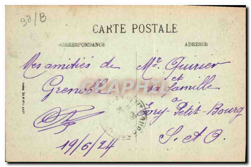 Old Postcard Grenoble Place Victor Hugo Les Forts