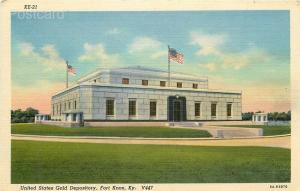 KY, Fort Knox, Kentucky, US Gold Depository, Curteich No. 8A-H2870