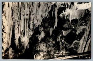 Postcard RPPC c1940s Murphys CA Fairies Grotto Mercer Caverns Calaveras County