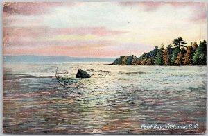 Foul Bay Victoria BC 1904 Duncan Station's Duplex Cancel Postcard H74 *as is