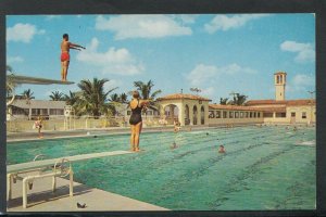 America Postcard - Municipal Olympic Pool, Fort Lauderdale, Florida RS19733