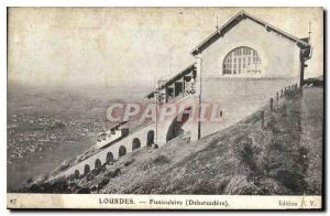 CPA Lourdes Funiculaire Debarcadere 