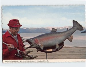 Postcard Rainbow (Kamloops) Trout from North Idaho's Lake Pend Oreille USA