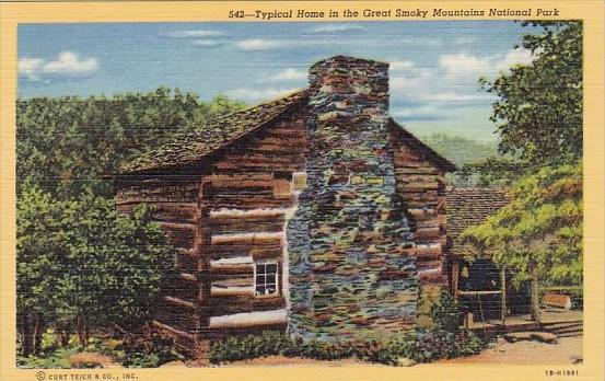 Typical Home In The Great Smorky Mountains National Park Tennessee