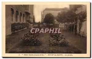 Hotel Saint Joan of Arc Royat les Bains Old Postcard The Garden