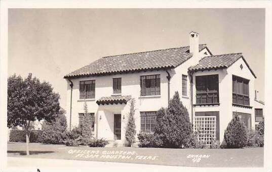 Officers Quarters Fort Sam Houston Texas Real Photo