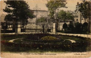 CPA Clichy Parc Denain Grille Artistique (1314128)