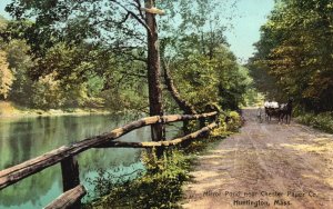 Vintage Postcard 1909 Mirror Pond Chester Paper Company Huntington Massachusetts