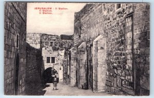 II Station JERUSALEM ISRAEL Postcard