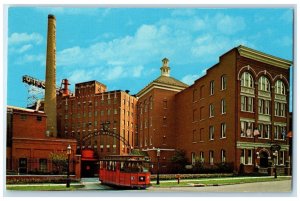 c1960 FX Matt Brewery Tour Court Varick Streets Exterior Utica New York Postcard