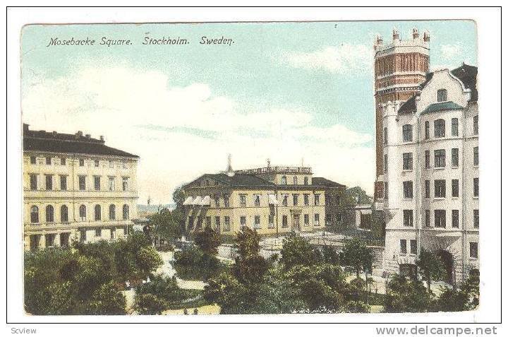 Mosebacke Square, Stockholm, Sweden, PU-1910