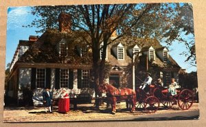 VINTAGE 1968 USED POSTCARD - RALEIGH TAVERN, WILLIAMSBURG, VIRGINIA