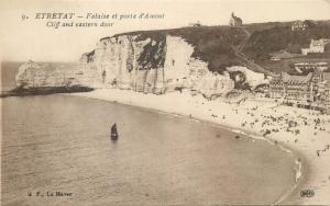 Etretat cliff and estern door