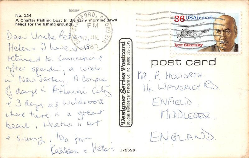 US4 US NJ The Wildwoods by the sea yacht charter fishing boat 1989