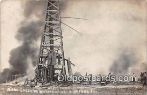 Real Photo - Nitro Glycerine Wagon Explosion Unused 