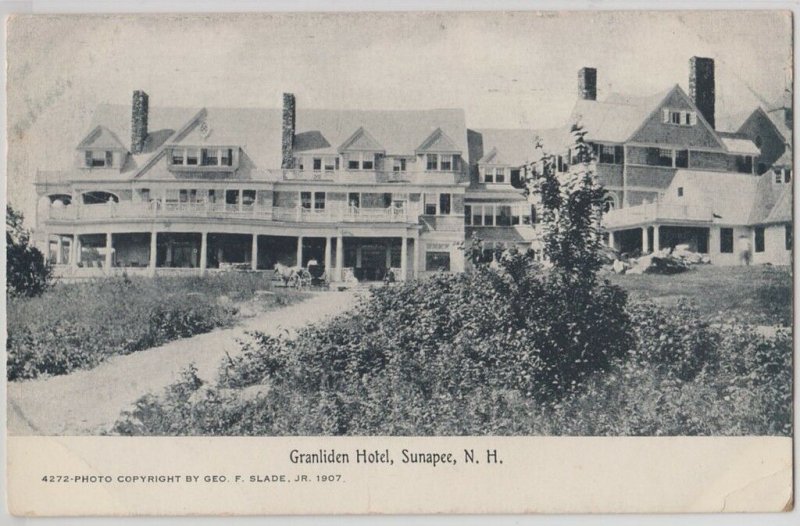 c1910 GRANLIDEN HOTEL SUNAPEE New Hampshire NH Postcard Sullivan County