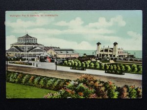 Norfolk near GREAT YARMOUTH Wellington Pier & Gardens c1919 Postcard