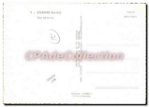 Modern Postcard Solesmes Sarthe Aerial view