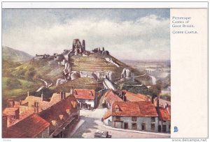 DORSET, England, 1900-1910s; Corfe Castle