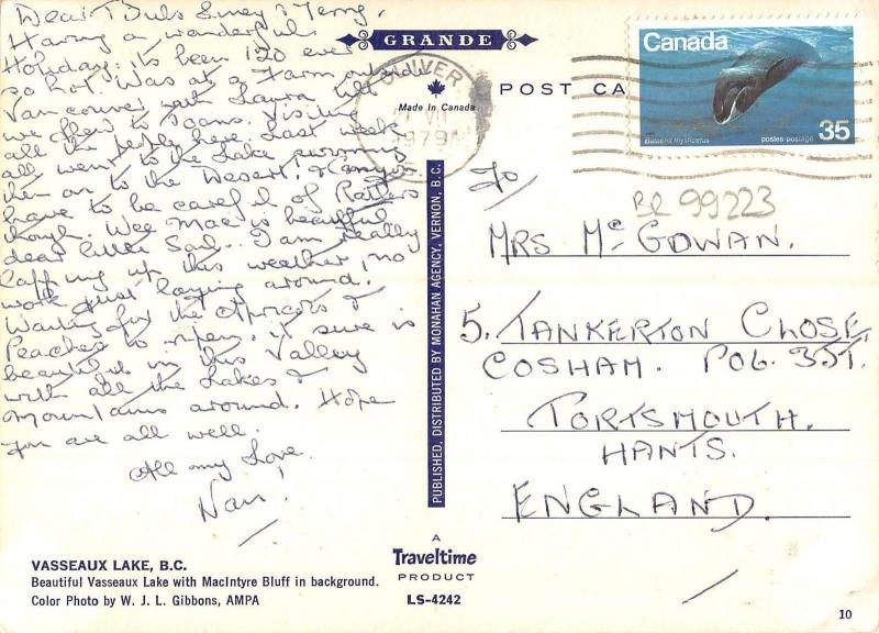 BR99223 vasseaux lake b c canada